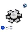 GloboStar® 73752 High Power Star LED - Υψηλής Ισχύος Star LED 1W DC 3.2V Μπλε Φ2 x Υ0.6cm - 2 Χρόνια Εγγύηση